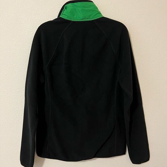 Lauren Ralph Lauren Women's Black/Green Fleece Puffer Front Jacket Small - Picture 6 of 6